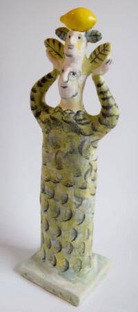 Figur - Citron keramik skulptur